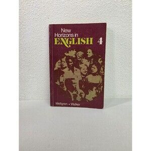 New Horizons in English 4 Rare Old Book | Collectable Book Unique Decor